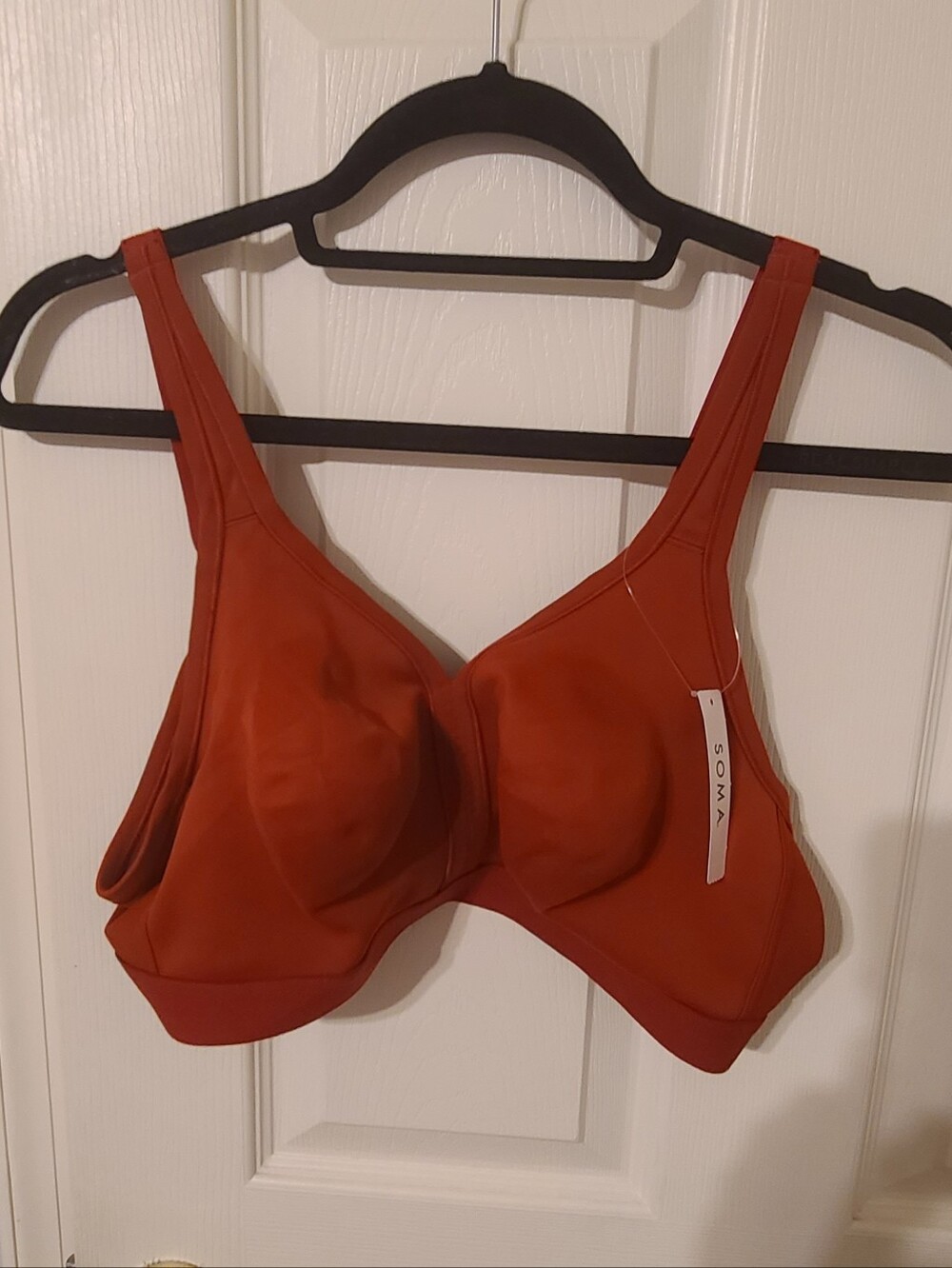 Soma Smooth Wireless Bra in Rust Red